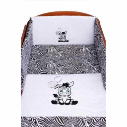 3-piece bedding New Baby Zebra 100/135 white-black