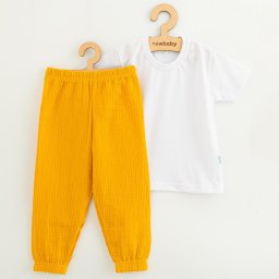Baby Cotton T-Shirt and muslin Pants Set New Baby Kindergarten toffe