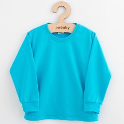 Children cotton T-Shirt Long-Sleeve New Baby Kindergarten turquoise