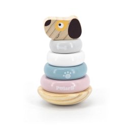 Wooden folding pyramid Viga Dog multicolor