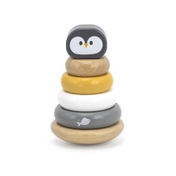 Wooden folding pyramid for little ones Viga Penguin