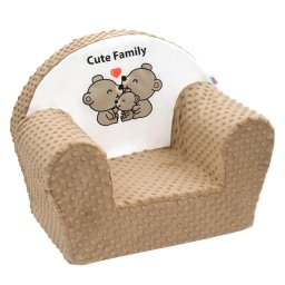 Scaun de masa New Baby Cute Family cappuccino baby chair in minky