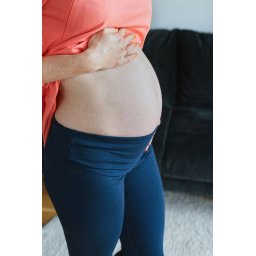 High waisted maternity leggings milk & love blue, size S