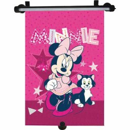 Minnie car sun blind dark pink