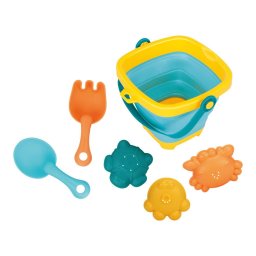 Foldable Bucket and Sand Toys Baby Mix – 5-Piece Set