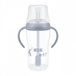 NUK Perfect Match training baby bottle with straw PENGUIN 260 ml
