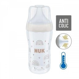 Children's glass bottle NUK Perfect Match Temperature Control 230 ml
