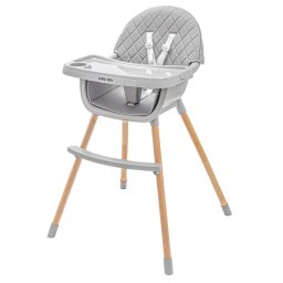Scaun de masa Dining chair Baby Mix Freja wooden dark grey