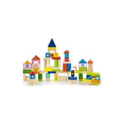 Wooden blocks for kids Viga City 75 pieces