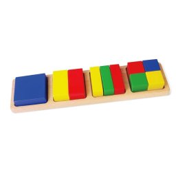 Wooden jigsaw blocks Viga Fractions
