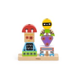 Wooden blocks Viga Robot