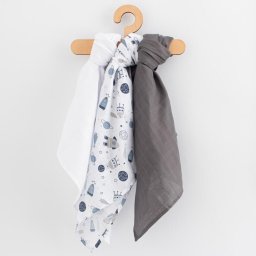 Muslin nappy New Baby 60x80 cm 3 pieces BOY