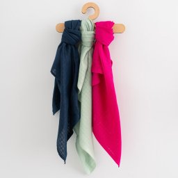 Cotton colored diapers New Baby 70x80 cm 3 pcs GIRL