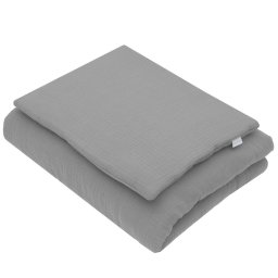 Muslin set with filling New Baby 80x70 cm grey