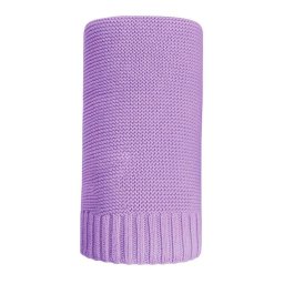 Bamboo knitted blanket NEW BABY 100x80 cm purple