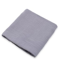 Muslin blanket New Baby grey