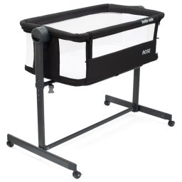 Patut Rose Baby Mix bedside crib black