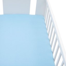 Jersey crib sheet New Baby 120x60 blue