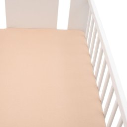 Jersey crib sheet New Baby 120x60 beige