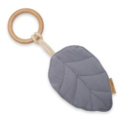 Baby teether New Baby Leaf grey
