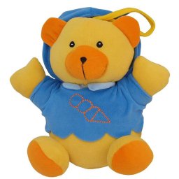 Baby Mix teddy bear blue plush toy with toy machine