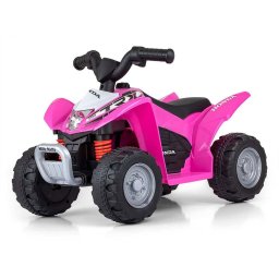 Jucarii pentru miscare Milly Mally Honda ATV Electric Quad Bike Pink