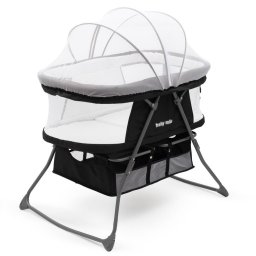 Foldable Cradle Cot DreamyNest Baby Mix Black