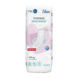 Disposable ultrasoft postpartum pads with wings Akuku Slim 10 pcs in a pack