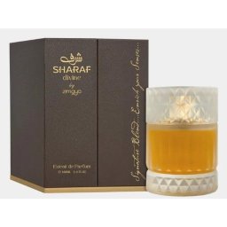 Zimaya Sharaf Divine - Parfum (Extrait de Parfum), 100 ml - Categorie olfactivă: Floral-fruity-gourmand - Note vârf: Mango, Floare de portocal - Note mijloc: Cocos, Iasomie, Amber, Smochină - Note bază: Santal, Vanilie, Mosc