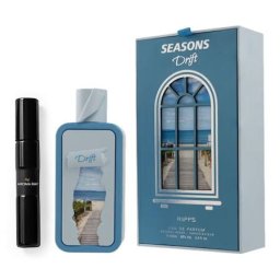 Apa de Parfum Riiffs, Seasons Drift, Unisex - Apă de parfum (EDP), 100 ml - Categorie olfactivă: Woody/Fresh - Note vârf: Coajă de lămâie, Piper roz, Grapefruit - Note mijloc: Cedru, Salvie sclaree, Ghimbir - Note bază: Santal, Labdanum, Amber, Ră