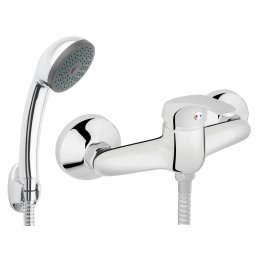 BASIC Baterie perete duș cu accesorii crom BBC77