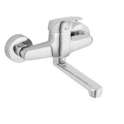 FERRO ONE Baterie perete lavoar cu pipă pivotantă crom BFO3-LB