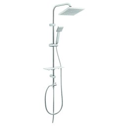 SHOWER SETS WITH RAINFALL Set bară duș fix cu pară duș mobilă crom NP24
