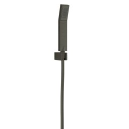 FIXED SHOWER SETS Set pară duș, cu suport reglabil și furtun flexibil gun metal U155GM