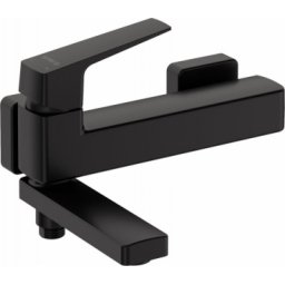 Baterie cada cu pipa rabatabila Deante Blur, negru mat