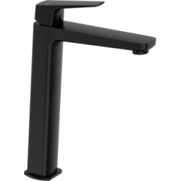 Baterie lavoar inalta fara ventil Deante Blur, negru mat
