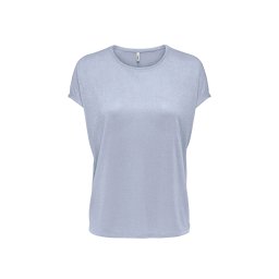 ONLY Top Onlamber Life Ss O-Neck Shine 15343485 16-4016 TCX soft chambray