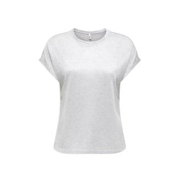 ONLY Top Onlamber Life Ss O-Neck Shine 15343485 BS000086 light grey melange