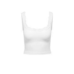 ONLY Top Onlvicky Lace Singlet Square Neck Acc 15354408 11-0601 TCX bright white