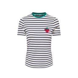 ONLY T-Shirt Onlheart Life S/S 15318959 11-4201 TCX cloud dancer/night sky/strawberry