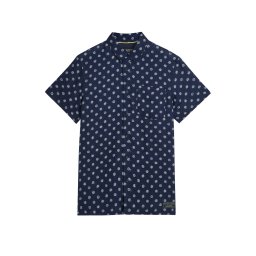 SCOTCH & SODA Cămaşă Printed Linen Regular Fit 183055 401 foulard dress blues