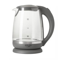 Fierbator De Sticla Adler, 2.0L, 2200W, Design Modern, AD 1286, Gri