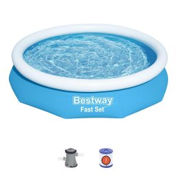 Piscina gonflabila Bestway set rapid, pompa filtrare, 3.05m x 66cm, 3200 litri