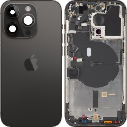 Piese si componente Capac Baterie Apple iPhone 14 Pro, Cu Carcasa Mijloc, Negru (Space Black), Swap