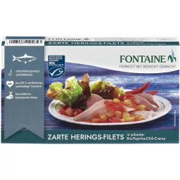File de Hering in Sos BIO de Ardei si Chili - Fontaine - 200 grame