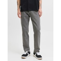 Jack & Jones Blugi barbati CHRIS, talie inalta, croiala Relaxed fit, Gri (SELECTATI MARIMEA: 30, SELECTATI LUNGIMEA: 34)