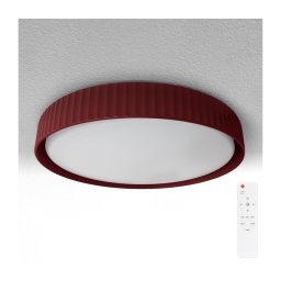 Brilagi-LED LUCIA Corp de iluminat de tavan dimabil, LED/60W/230V, Ø59 cm, roșu+telecomandă