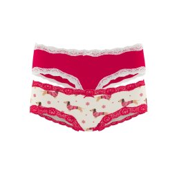 LASCANA Slip crem / mai multe culori / roșu cranberry