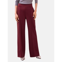 Lipsy Pantaloni cu dungă roșu burgundy