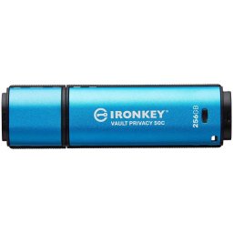 Memorie USB IronKey Vault Privacy 50C, 128GB, USB-C, Blue